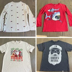 Boys Christmas shirts size 10/12